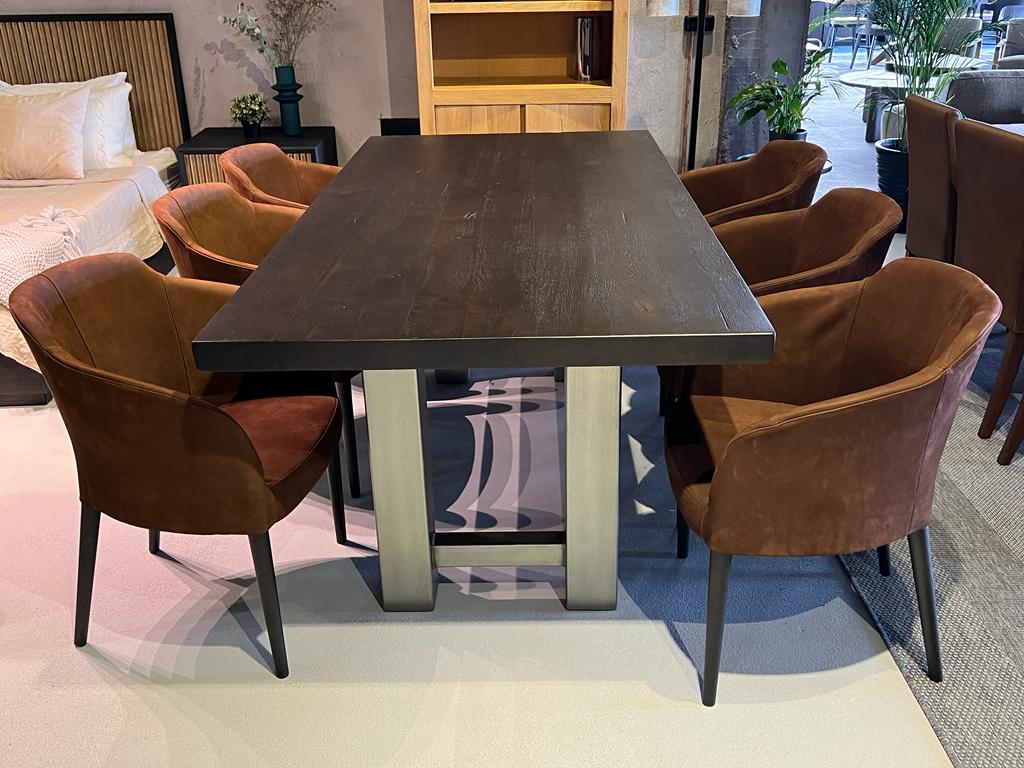 Masa de sufragerie Miami (picioare metalice)