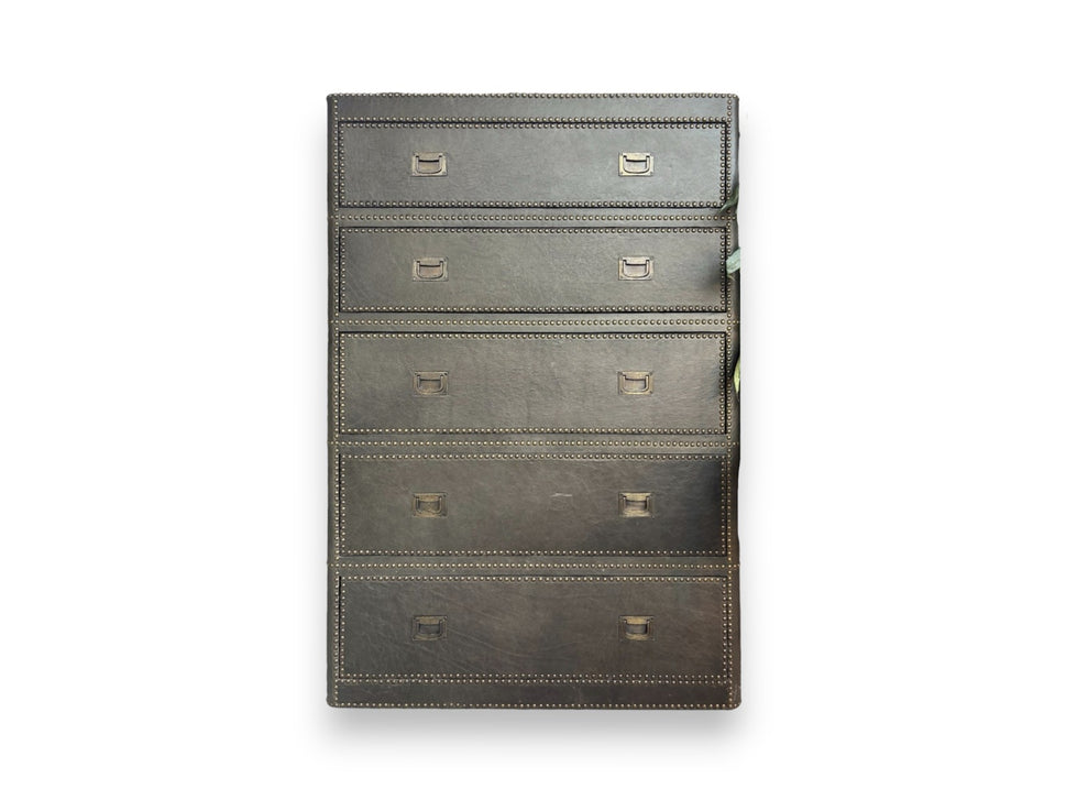 Parchment chest 5 drawers